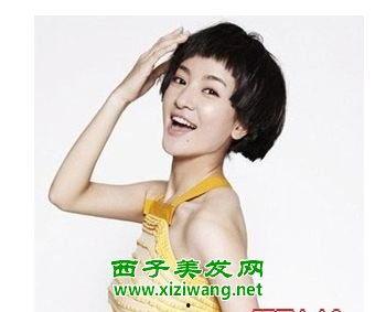 明星短发图片 女士